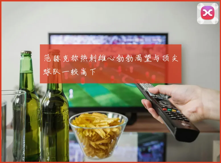 范赫克称热刺雄心勃勃渴望与顶尖球队一较高下